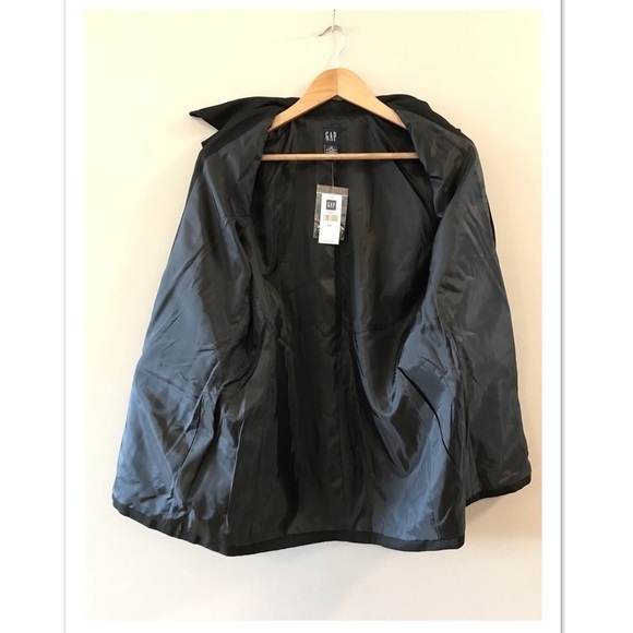 Gap Black Button Long Business Blazer Jacket 10 - Picture 3 of 4